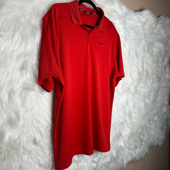 Nike Men’s Red Dri-Fit Polo Shirt Size XL - Picture 2 of 4
